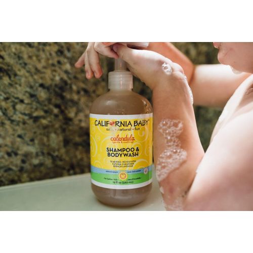  California Baby Calendula Shampoo & Bodywash, 19 Ounce - 3 Pack