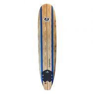 California Board Company Foam Surf Board, 9-Feet (Color: Brown/Wood graphic)
