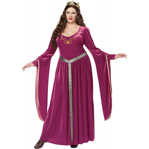  California Costumes Womens Size Lady Guinevereadult Plus-Berry
