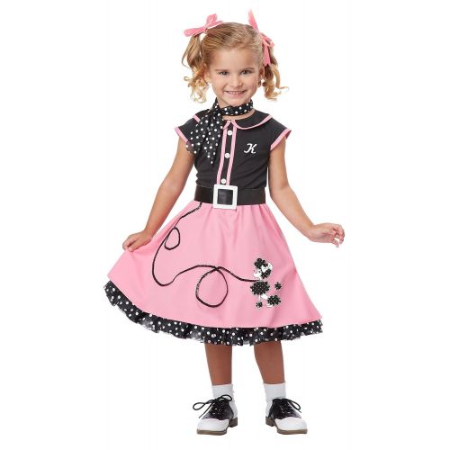  California Costumes 50s Poodle Cutie Toddler Costume, 4-6