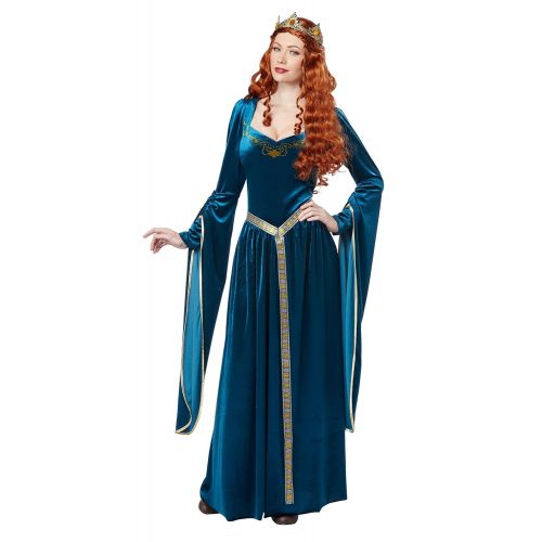  California Costumes Womens Lady Guinevere Costume/Teal
