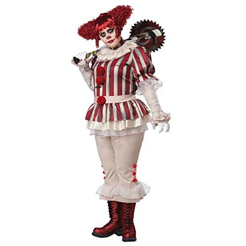  할로윈 용품California Costumes Plus Size Sadistic Clown Costume for Women
