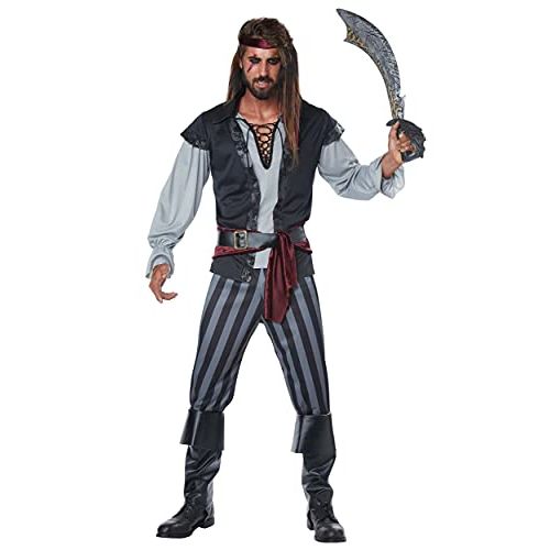  할로윈 용품California Costumes Mens Plus Size Scallywag Pirate Costume