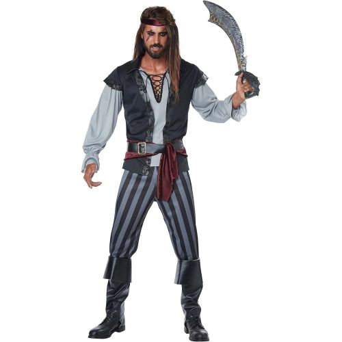  할로윈 용품California Costumes Mens Plus Size Scallywag Pirate Costume