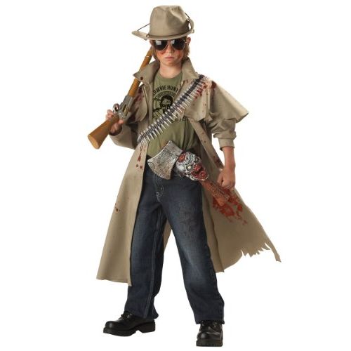  할로윈 용품California Costumes Child Zombie Hunter Costume - XL Tan