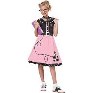 할로윈 용품California Costumes Big Girls Pink 50s Sweetheart Costume Medium (8-10)