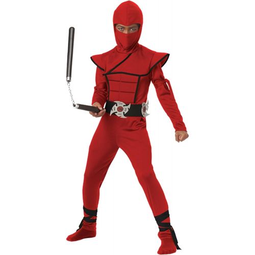  할로윈 용품California Costumes Boys Red Stealth Ninja Costume Medium (8-10)