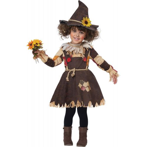  할로윈 용품California Costumes Girls Toddler Pumpkin Patch Scarecrow Costume
