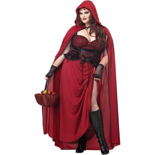  할로윈 용품California Costumes Plus Size Dark Red Riding Hood Costume