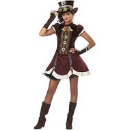 할로윈 용품California Costumes Tween Steampunk Girl Costume - L Brown