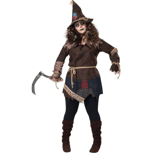  할로윈 용품California Costumes Womens Plus Size Creepy Scarecrow Costume