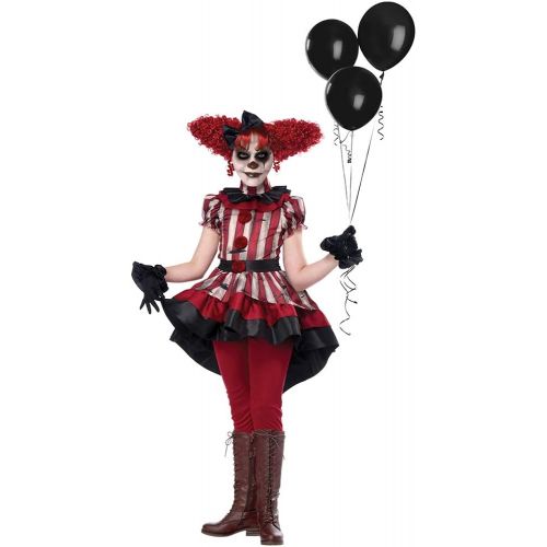  할로윈 용품California Costumes Wicked Clown Costume Girls