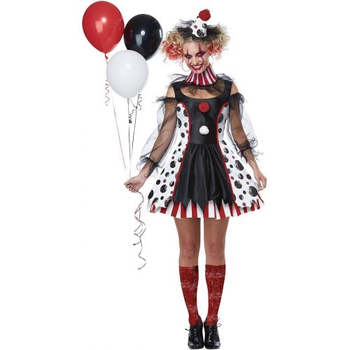  할로윈 용품California Costumes Womens Creepy Clown Costume