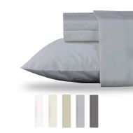 California Design Den Best Quality 100% Organic Cotton King Size Light Grey Sheet Set - 4 Pc Premium Hotel Collection Bedding - Cool Crisp Percale Hypoallergenic Sheets, Fits Mattress Upto 18 Deep Pocke