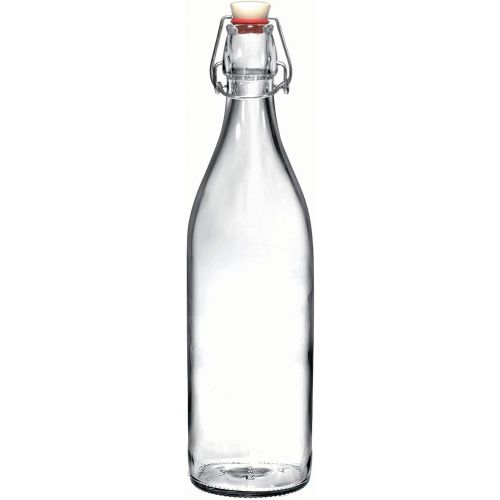  [아마존 핫딜] [아마존핫딜]California Home Goods Set of 6-33.75 Oz Giara Glass Bottle with Stopper Caps, Carafe Swing Top Bottles with Airtight Lids for Oil, Vinegar, Beverages, Liquor, Beer, Water, Kombucha, Kefir, Soda, By Cali