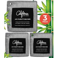 California Home Goods Activated Charcoal Odor Absorber Bags 3-Pack, Charcoal Bags Odor Absorber, Odor Eliminators for Home, Car Air Freshener, Bamboo Charcoal Air Purifying Bag, Musty Car Freshener, Roo