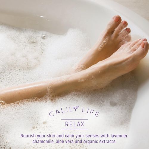  Calily Life Aromatherapy Lavender and Chamomile Bubble Bath Soak & Wash, 33.8 Oz. Infused with Pure...