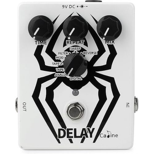  Caline CP-86 Delay Pedal, Multi-Delay Digital Effect Pedal with Aluminum Alloy Housing