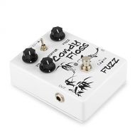 Caline Fuzz Pedal Electric Guitar Effects Pedal True Bypass with Aluminum Alloy Housing Candy Floss White CP-42