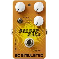 Caline Acoustic Guitar Simulator Pedal AC Simulated Reverb Effects Vintage Distortion Guitar Effects Pedal Metal True Bypass Golden Halo CP-35