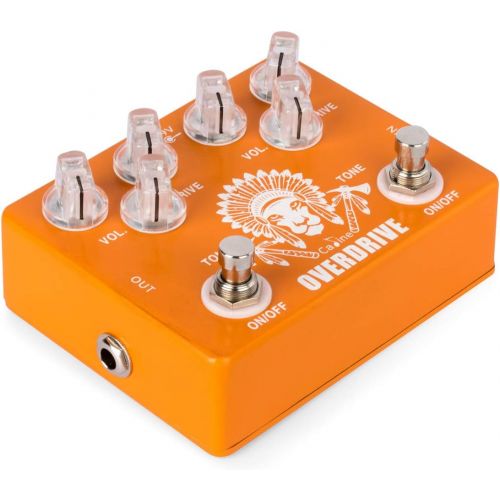  Caline CP-70 Dual Overdrive Guitar Effect Pedal True bypass Design