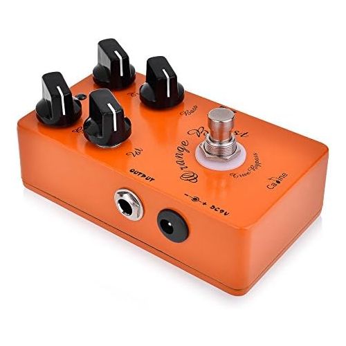  [아마존베스트]Caline CP-18 Overdrive Pre-Amp Pedal fuer E-Gitarre Elektro Effektgerat Stereo Orange