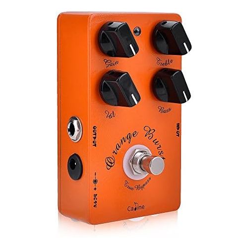  [아마존베스트]Caline CP-18 Overdrive Pre-Amp Pedal fuer E-Gitarre Elektro Effektgerat Stereo Orange