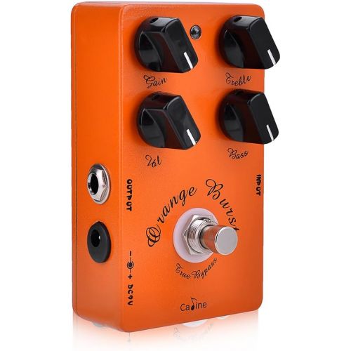  [아마존베스트]Caline CP-18 Overdrive Pre-Amp Pedal fuer E-Gitarre Elektro Effektgerat Stereo Orange