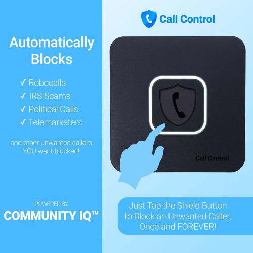  Call Control Home - Automatically Block Calls! Blocks All Spam Calls, Robocalls, Telemarketers and Unwanted Calls using CallerID. The only Smart Call Blocker for Landline Phones, V