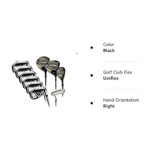  Callaway Unisex's Edge 10 Piece Golf Set-Right Handed, 10525 cm