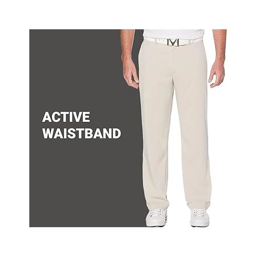  Callaway Men’s Tech Golf Pants with Active Waistband, Lightweight Stretch Fabric, Moisture-Wicking, and Sun Protection