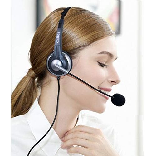  [아마존베스트]Callez C300E1 3.5mm Cell Phone Headset Mono, Truck Driver Headsets with Noise Canceling Mic, Compatible with iPhone Samsung Huawei HTC LG BlackBerry Mobile Phone Smartphones iPad i