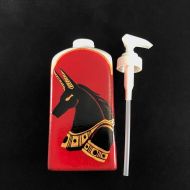 /CallingCrowCreative Anubis Soap Ceramic Dispenser, Hand Painted Design
