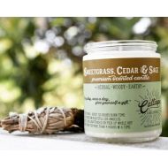 CalliopeCandleworks Sweetgrass Cedar & Sage Candle