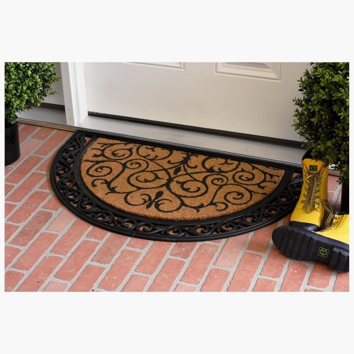  Calloway Mills 100102436 Ornate Scroll Doormat, 24 x 36 Natural/Black