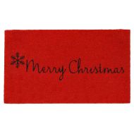 Calloway Mills 101781729 Red Merry Christmas Doormat 17 x 29 Black