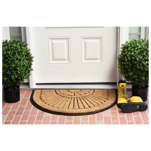  Calloway Mills 100082436 Shell Doormat, 2 x 3 Natural/Black