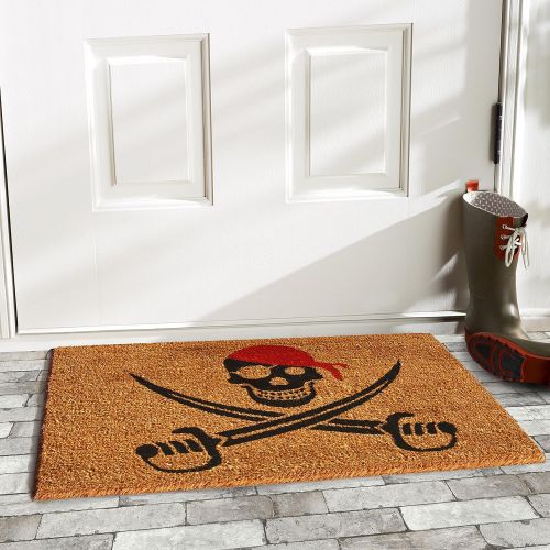  Calloway Mills Home & More 121211729 Pirate Doormat, 17 x 29 x 0.60, Multicolor