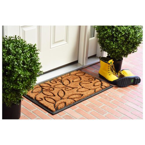  Calloway Mills 100131830 Vine Leaves Doormat, 18 x 30 Natural/Black