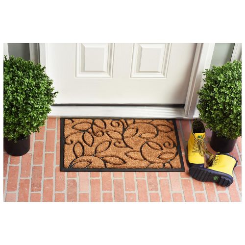  Calloway Mills 100131830 Vine Leaves Doormat, 18 x 30 Natural/Black
