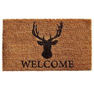 Calloway Mills Home & More 121472436 Deer Welcome Doormat, 24 x 36 x 0.60, Natural/Black