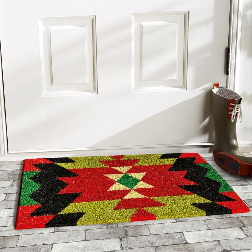  Calloway Mills Home & More 121571729 Aztec Graphic Doormat, 17 x 29 x 0.60, Multicolor