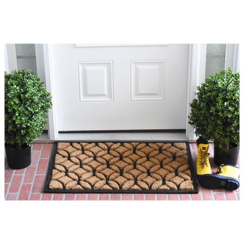  Calloway Mills 100172436 Circles Doormat, 2 x 3, Natural/Black