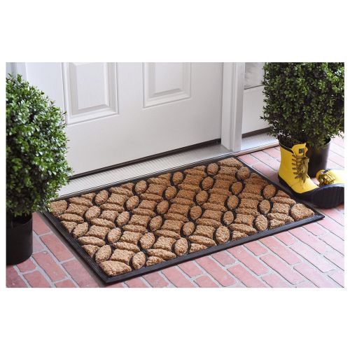  Calloway Mills 100172436 Circles Doormat, 2 x 3, Natural/Black