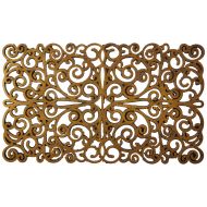 Calloway Mills 900011830 Gold Scroll Rubber Doormat, 18 x 30 x 0.30