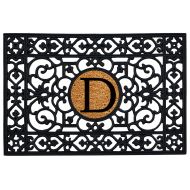 Calloway Mills Home & More 160012436D Doormat, 24 x 36 x 0.60, Monogrammed Letter D, Black