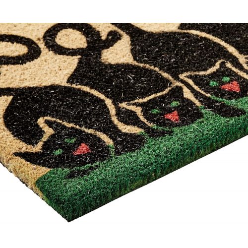  Calloway Mills 120391729 Cats Welcome Doormat, 17 x 29 x 0.60 Multicolor