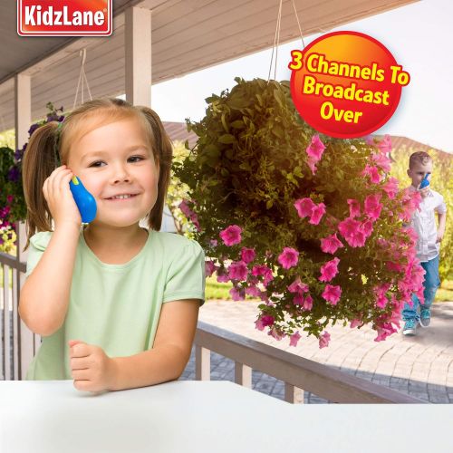  Kidzlane Walkie Talkies for Kids | 1 Mile Range | 3 Channels | Durable, Fun and Easy to Use