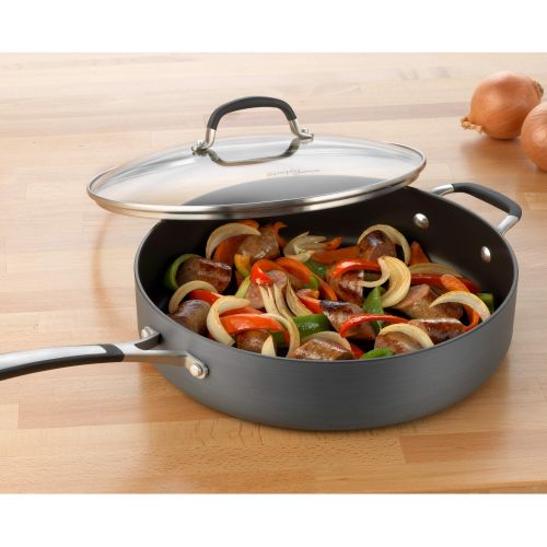  Simply Calphalon Nonstick 5-Quart Saute Pan with Cover, SA5005H