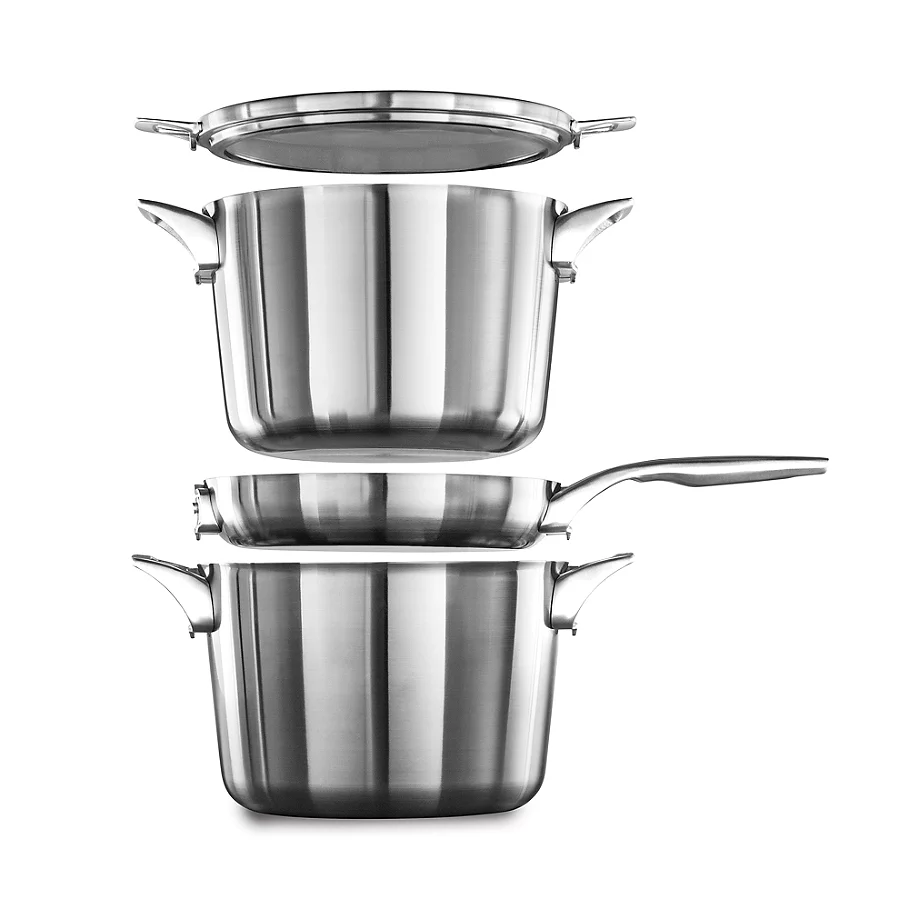  Calphalon Premier™ Space Saving Stainless Steel Stock Pot with Lid